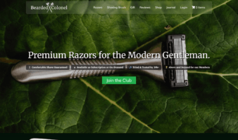 eCommerce website: Bearded Colonel