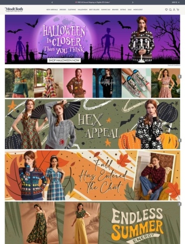 eCommerce website: Modcloth