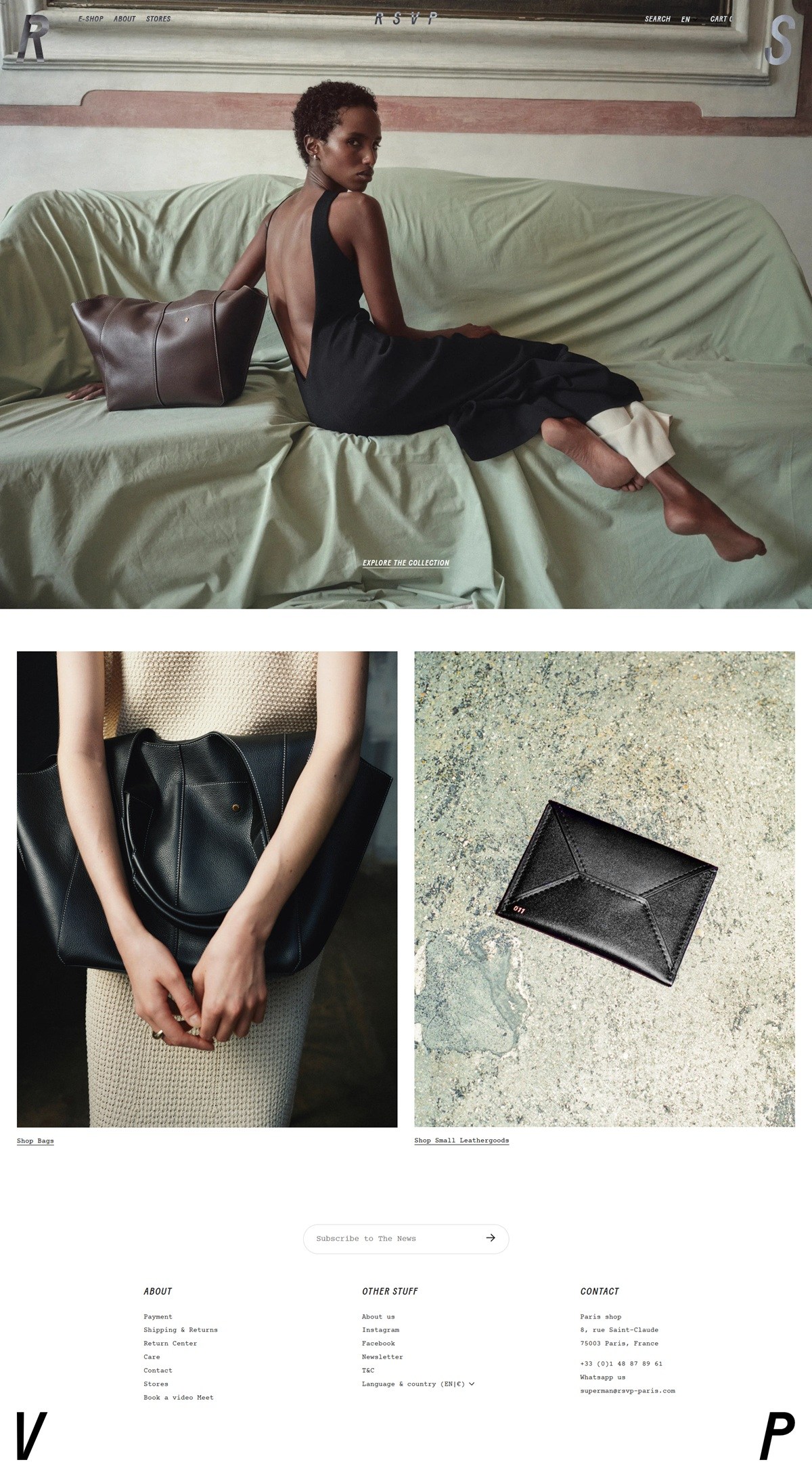 eCommerce website: RSVP