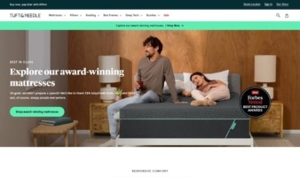 eCommerce website: Tuft & Needle