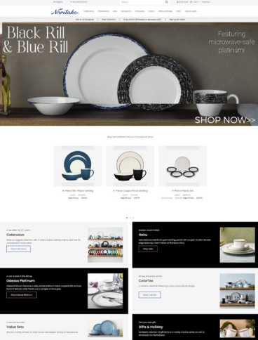 eCommerce website: Noritake