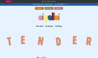 eCommerce website: Oi Polloi