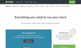 eCommerce website: Shopify
