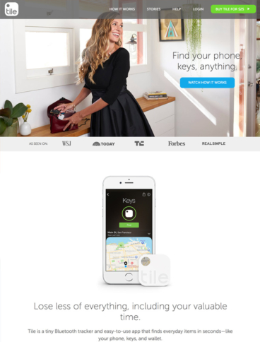 eCommerce website: Tile