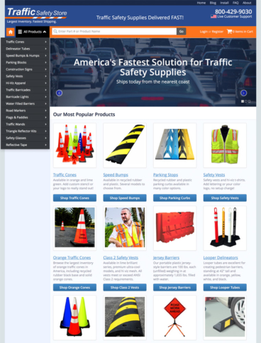 eCommerce website: Traffic Safety Store
