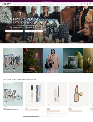 eCommerce website: Liberty