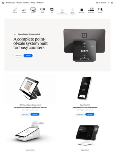 eCommerce website: Square