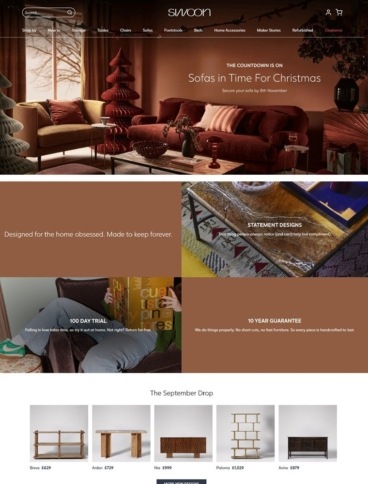 eCommerce website: Swoon Editions
