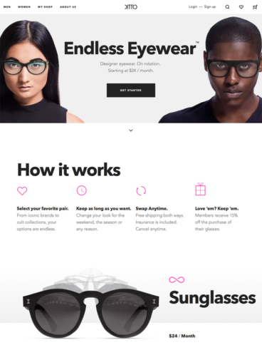 eCommerce website: DITTO