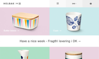 eCommerce website: Helbak