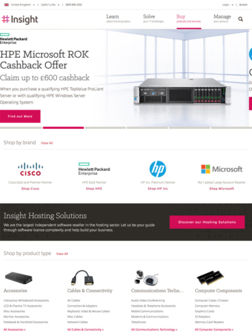 eCommerce website: Insight