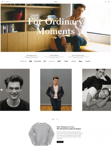 eCommerce website: KOTN