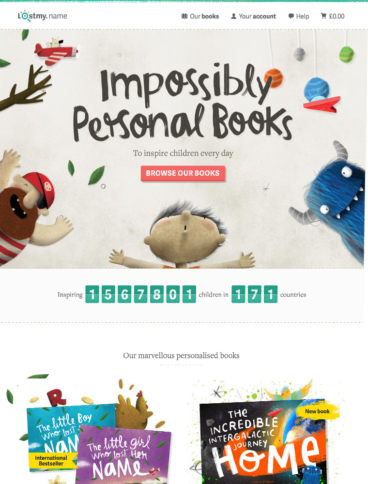 eCommerce website: Lost My Name