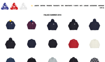 eCommerce website: Palace Skateboards