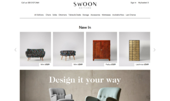 eCommerce website: Swoon Editions