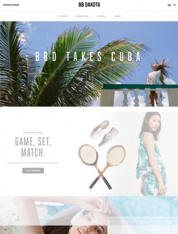 eCommerce website: BB Dakota