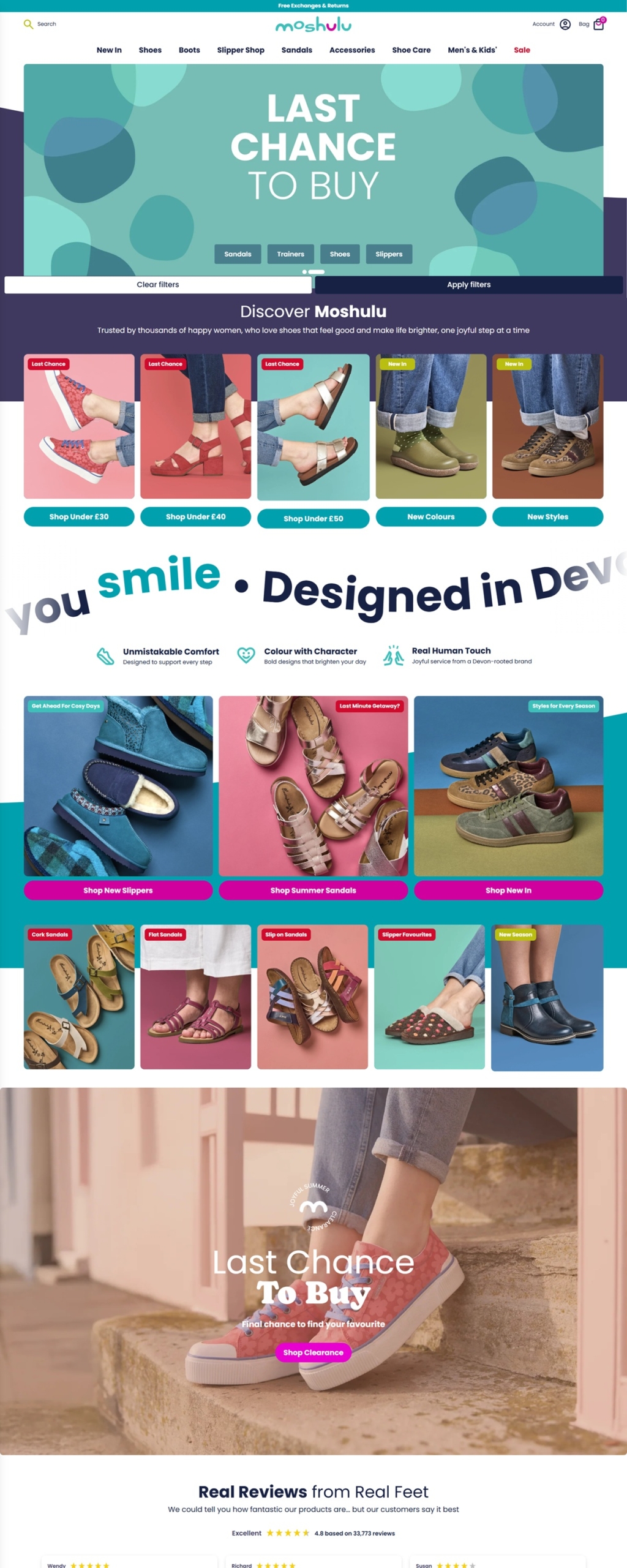 eCommerce website: Moshulu
