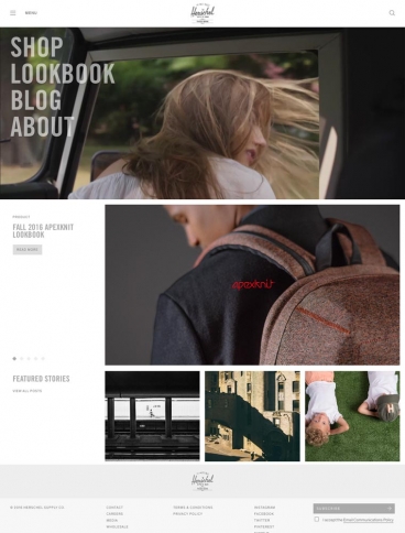 eCommerce website: Herschel Supply Co.