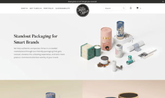 eCommerce website: Paper Tube