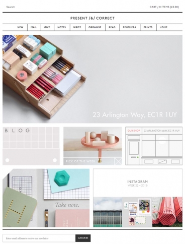 eCommerce website: Present & Correct