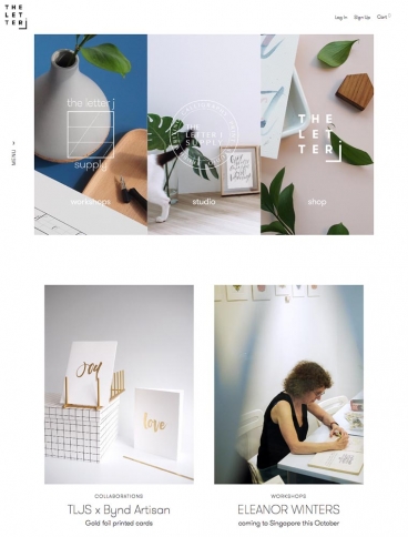 eCommerce website: The Letter J Supply