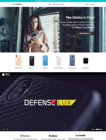 eCommerce website: X-Doria