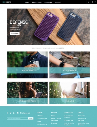 eCommerce website: X-Doria