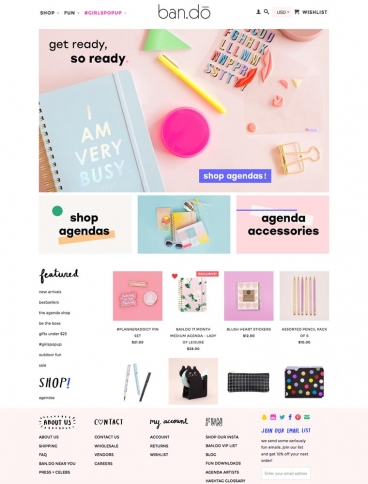 eCommerce website: ban.do