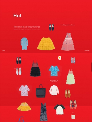 eCommerce website: Bill Blass