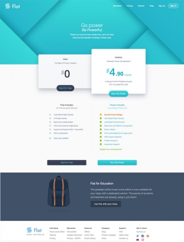 eCommerce website: Flat