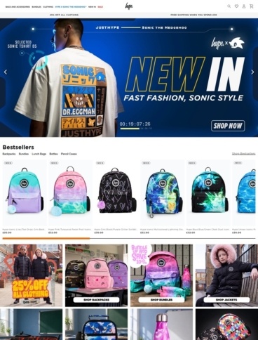 eCommerce website: HYPE