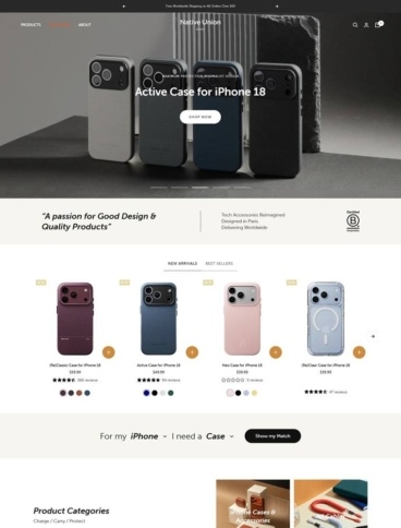 eCommerce website: Native Union