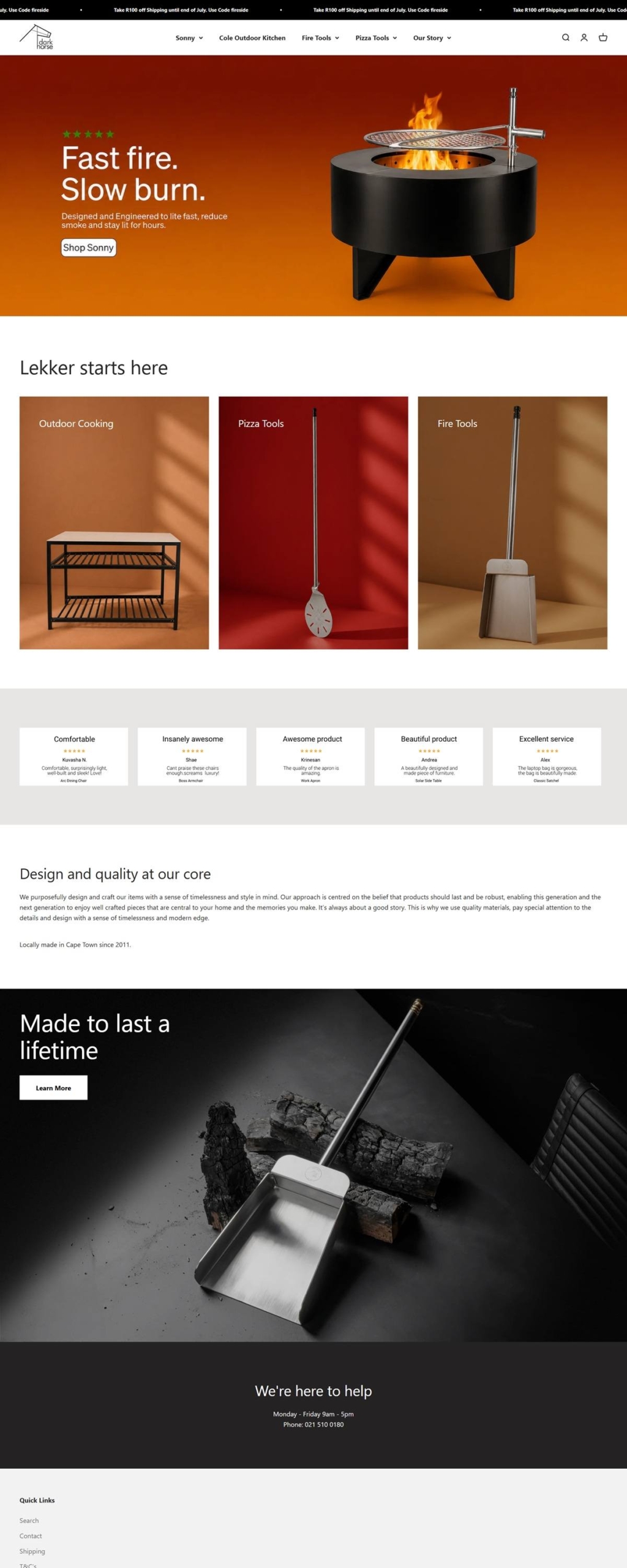 eCommerce website: Dark Horse