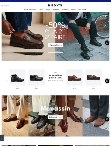 eCommerce website: Rudy’s Paris