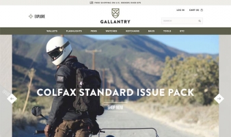 eCommerce website: Gallantry