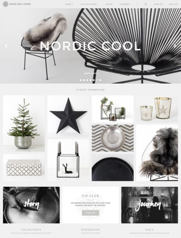 eCommerce website: India May Home