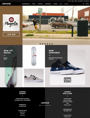 eCommerce website: Lamina