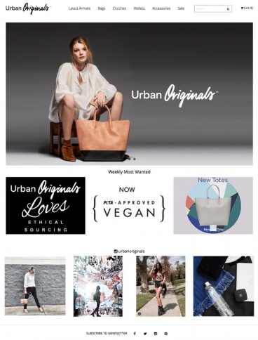 eCommerce website: Urban Originals