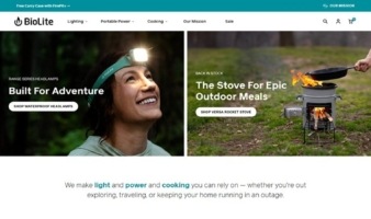 eCommerce website: Biolite