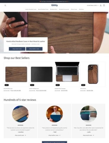 eCommerce website: Glitty