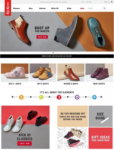 eCommerce website: Kickers