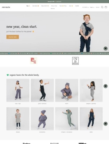 eCommerce website: mini mioche