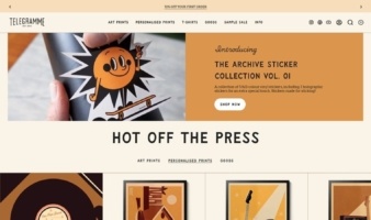 eCommerce website: Telegramme Paper Co.