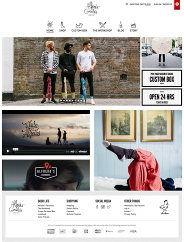 eCommerce website: Alfredo Gonzales