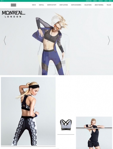 eCommerce website: Monreal London