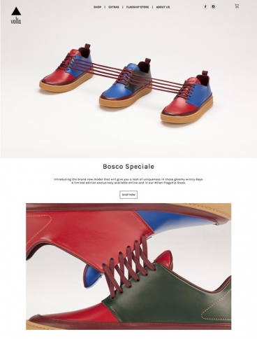 eCommerce website: Volta Footwear