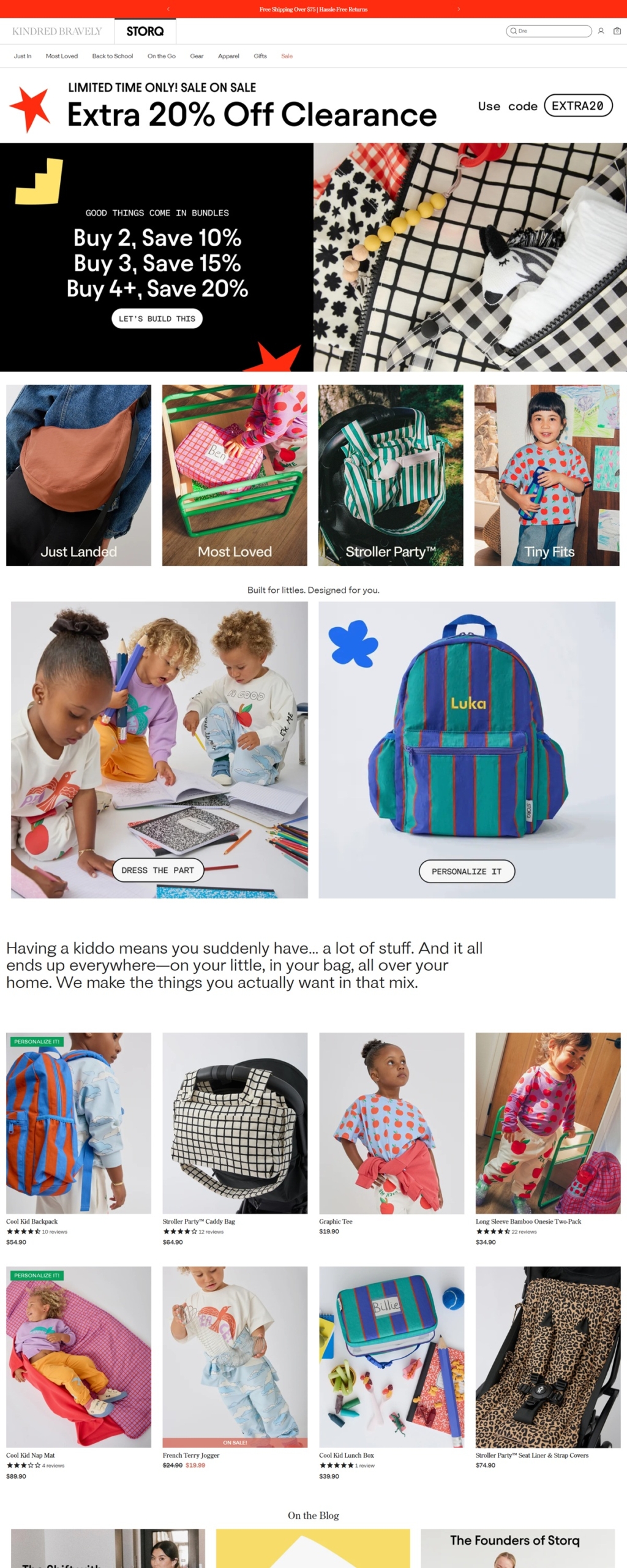 eCommerce website: STORQ