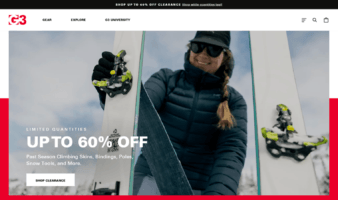 eCommerce website: Genuine Guide Gear