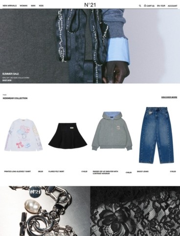 eCommerce website: N21