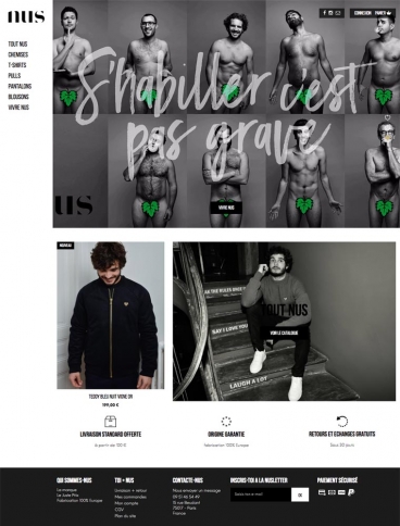 eCommerce website: Nus